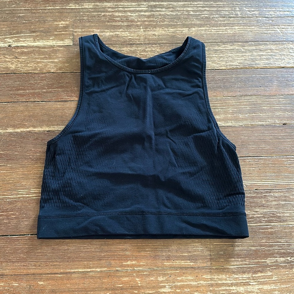 Lululemon Black Mesh Tank Size 6